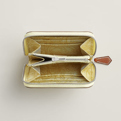  Hermes Silk'In Compact Wallet Cleste