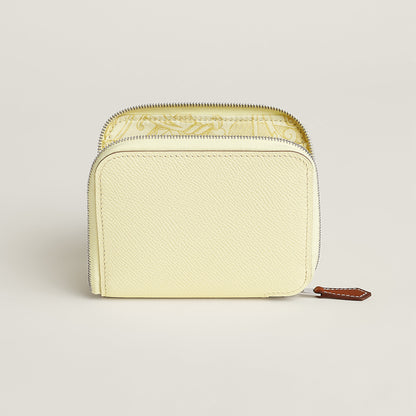  Hermes Silk'In Compact Wallet Cleste