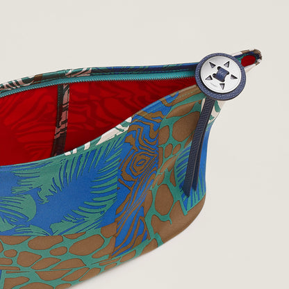  Hermes Silky Pouch 27 Bleu Zellige
