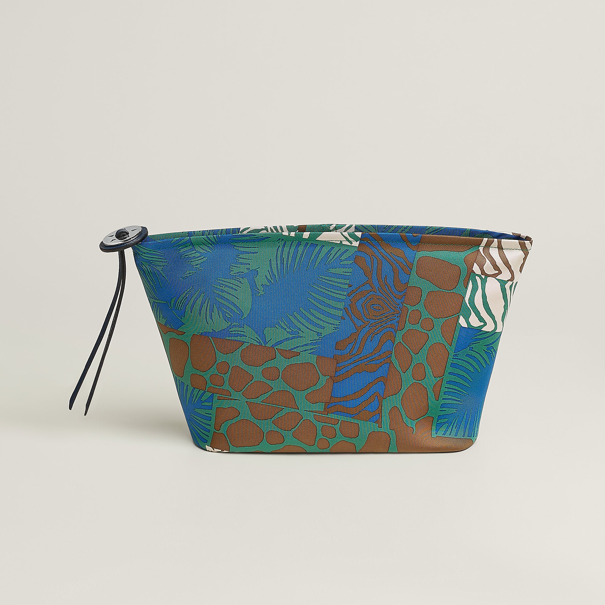  Hermes Silky Pouch 27 Bleu Zellige