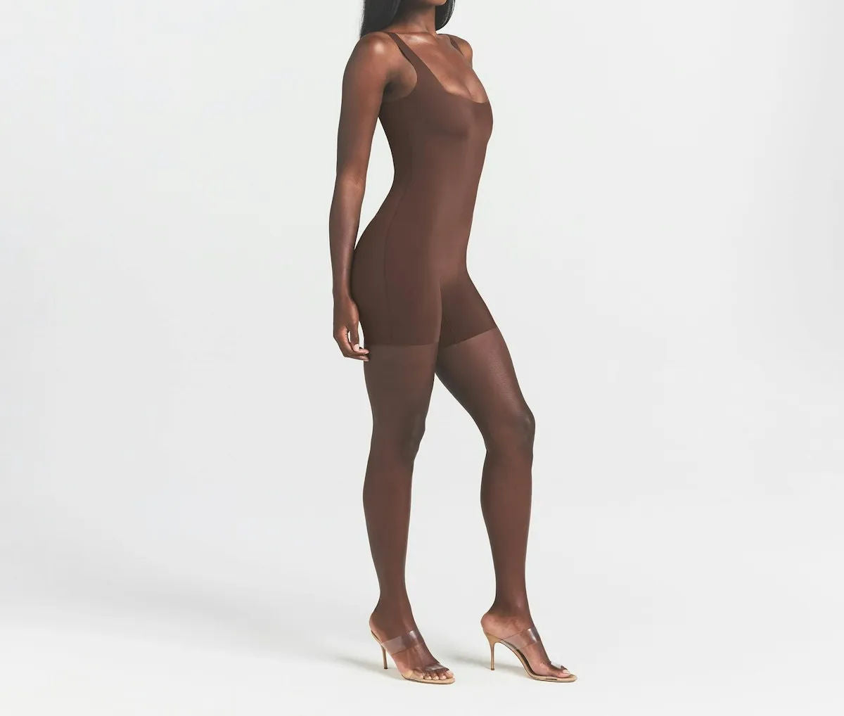 Skims Cool Shapewear Mid Thigh Bodysuit