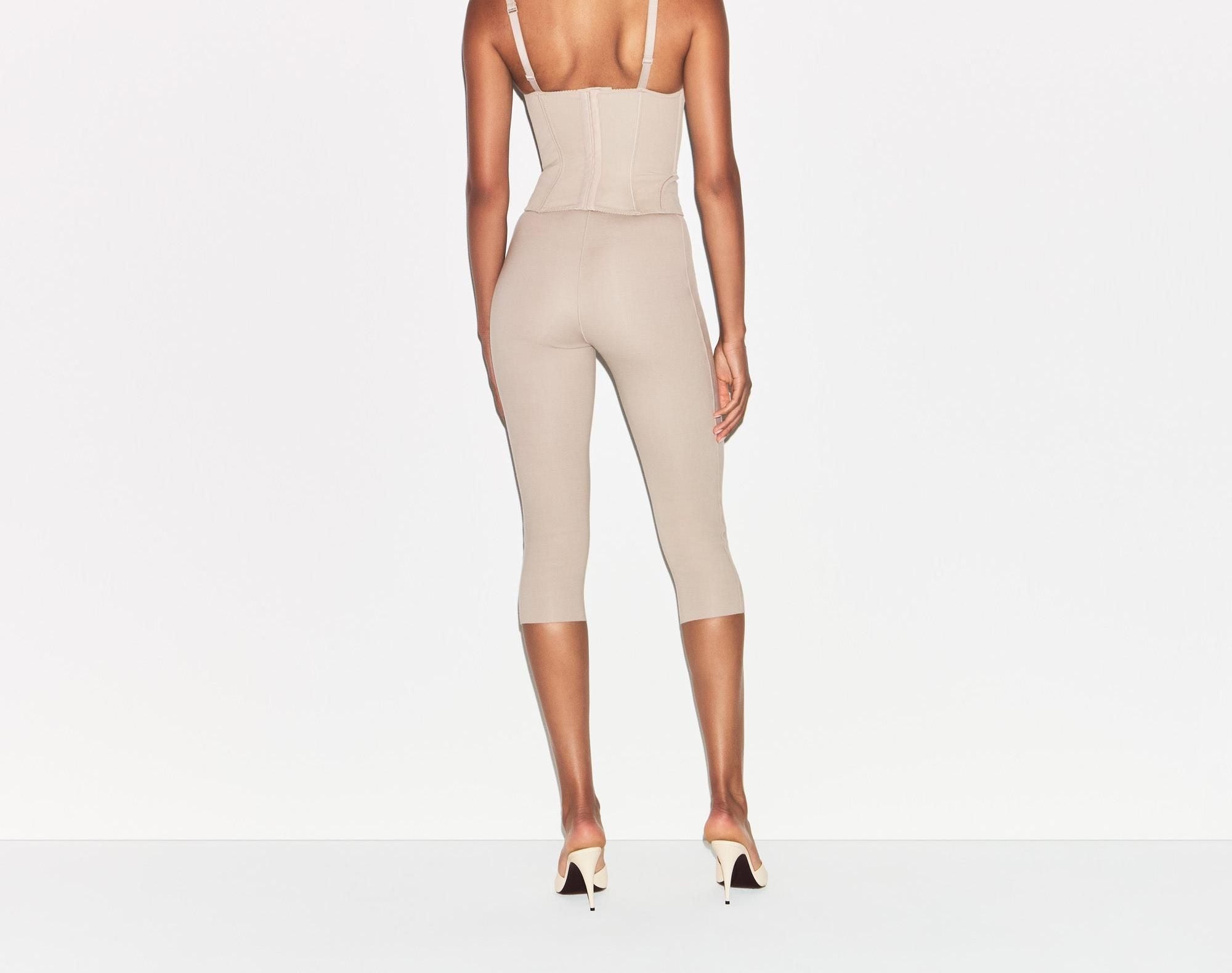 Skims Cotton Shapewear Capri Linen