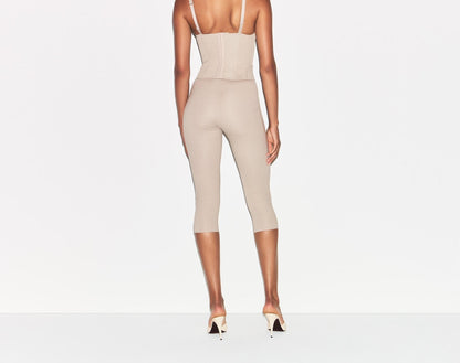 Skims Cotton Shapewear Capri Linen
