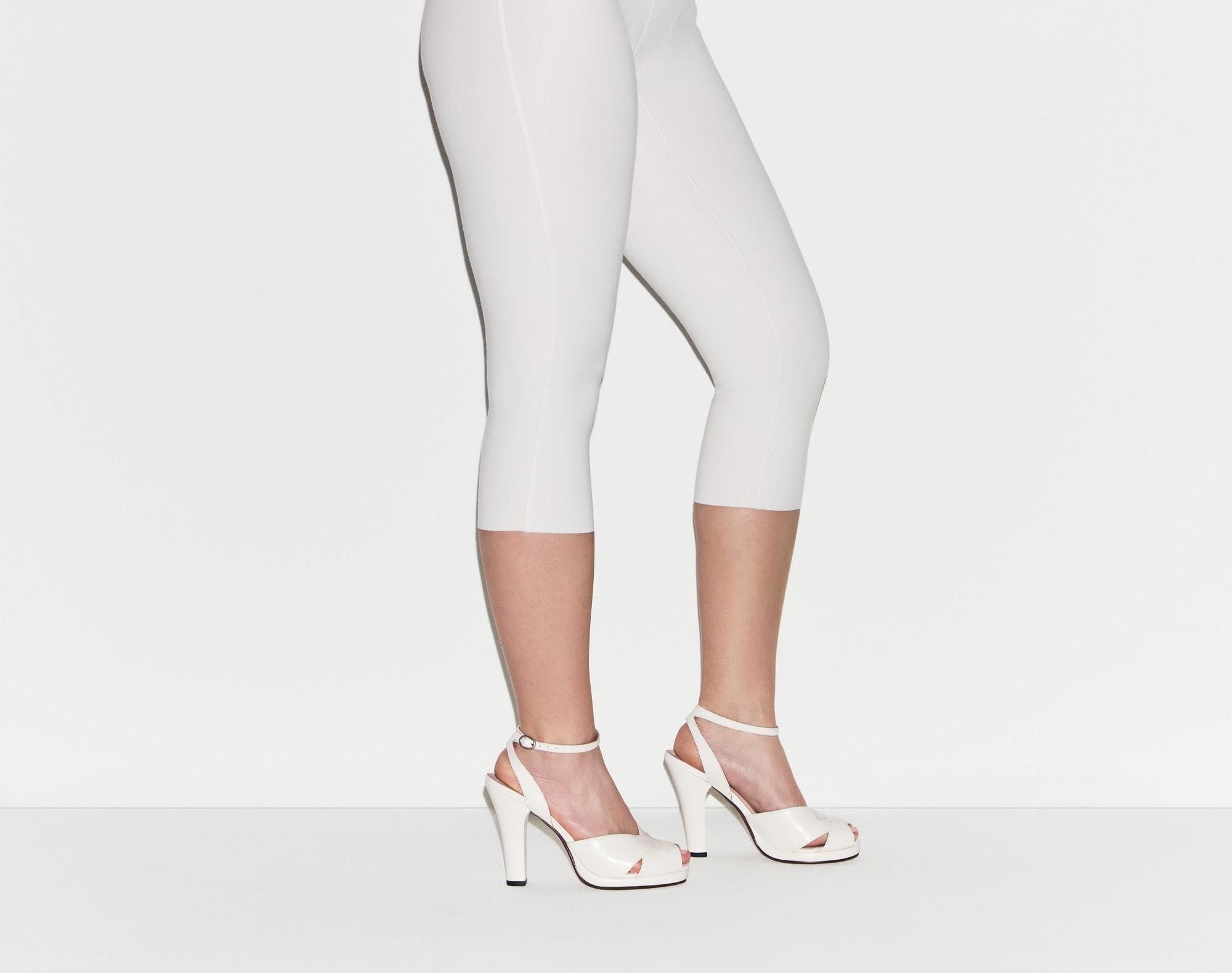 Skims Cotton Shapewear Capri Marble