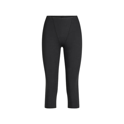 Skims Cotton Shapewear Capri Soot