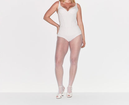 Skims Cotton Shapewear Corset Marble