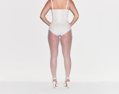 Skims Cotton Shapewear Corset Marble