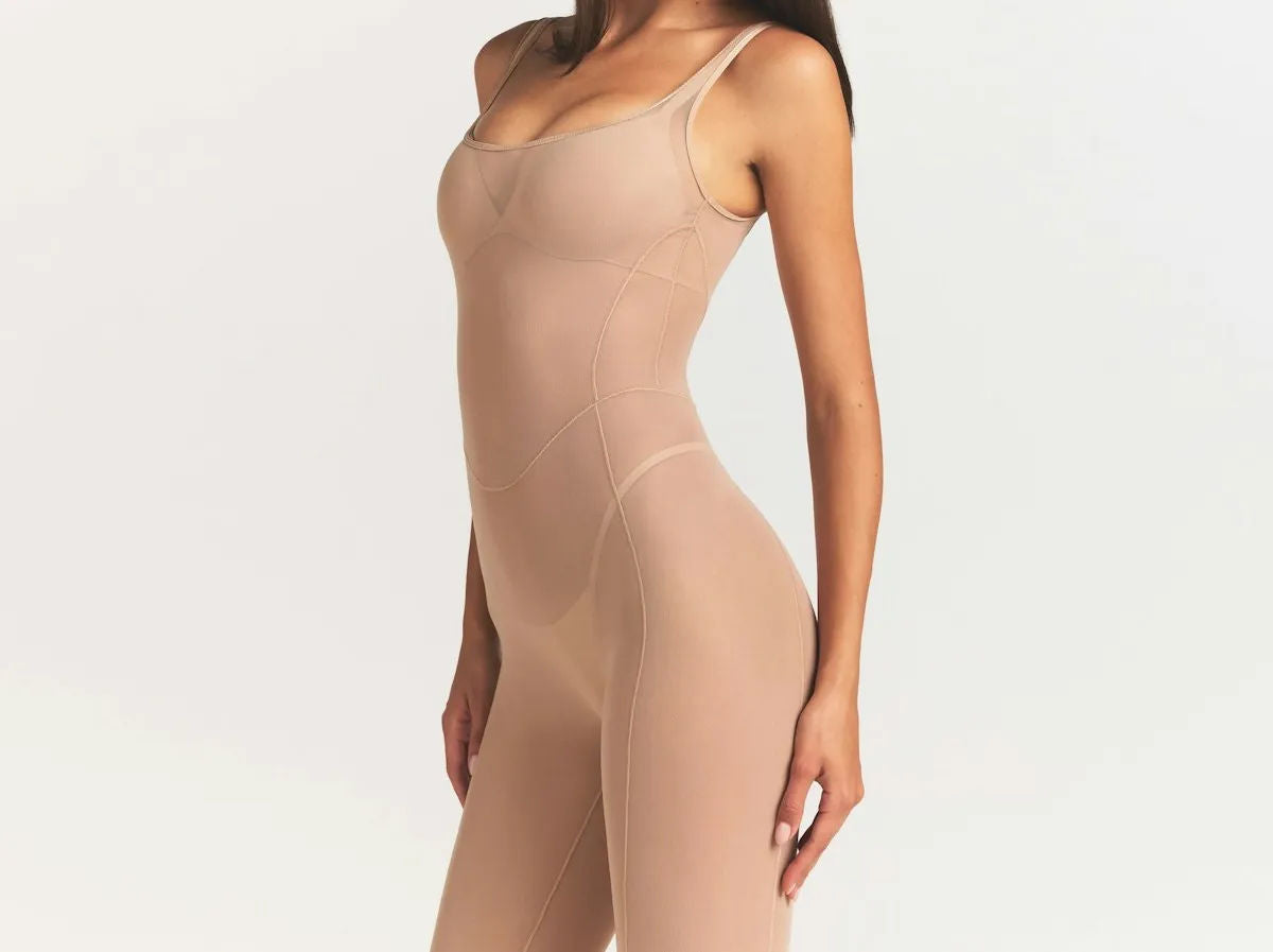 Skims Power Mesh Shapewear Catsuit