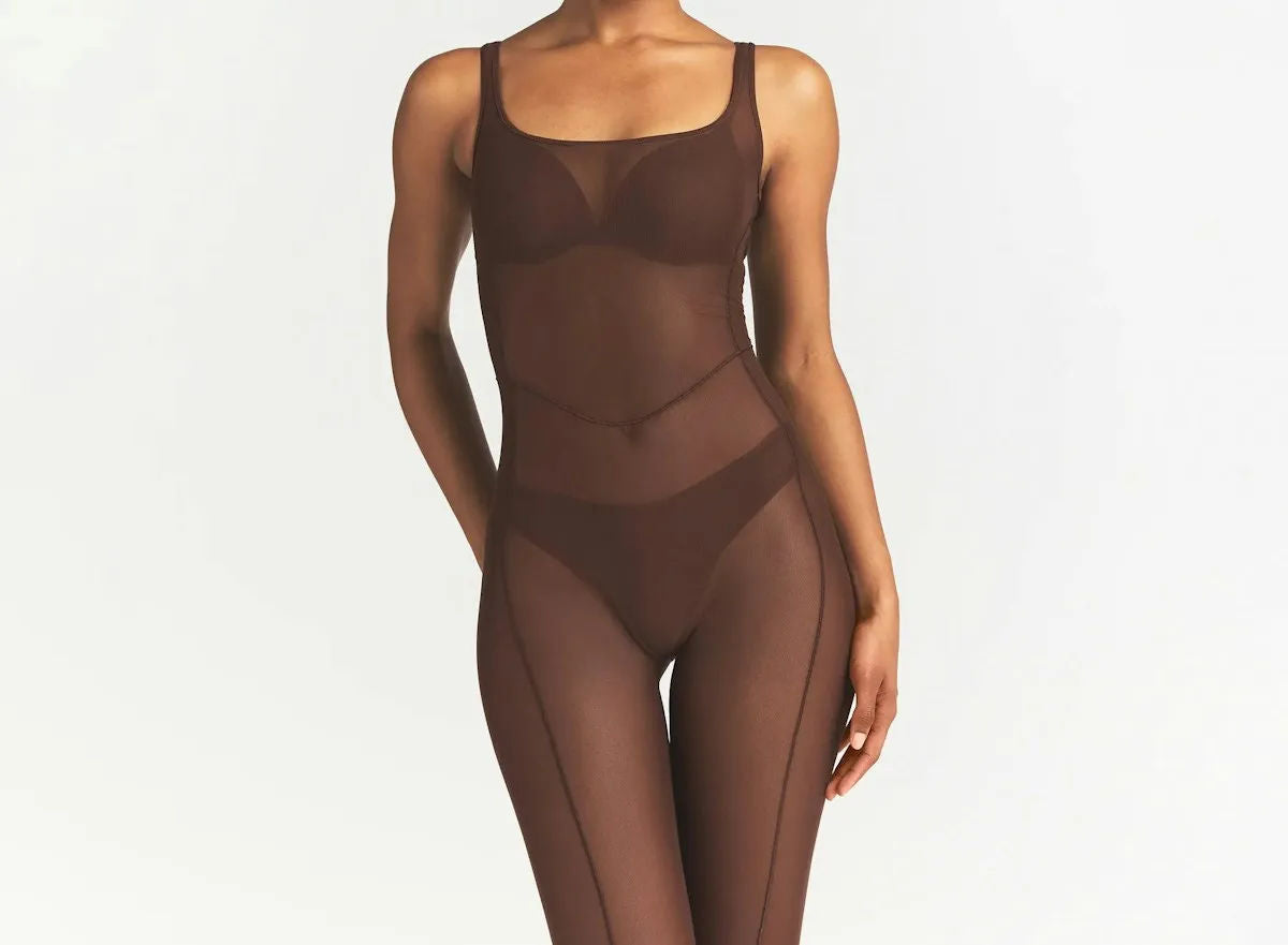 Skims Power Mesh Shapewear Catsuit