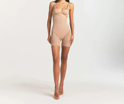 Skims Power Mesh Shapewear Core Sculpt High-Waisted Mid Thigh Short