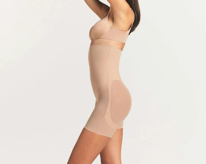 Skims Power Mesh Shapewear Core Sculpt High-Waisted Mid Thigh Short