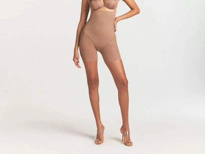 Skims Power Mesh Shapewear Core Sculpt High-Waisted Mid Thigh Short