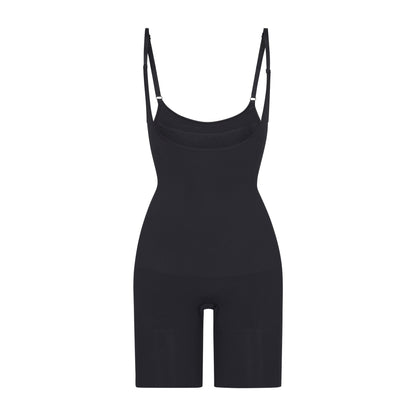 Skims Seamless Sculpt Butt Lifting Open Bust Bodysuit Onyx