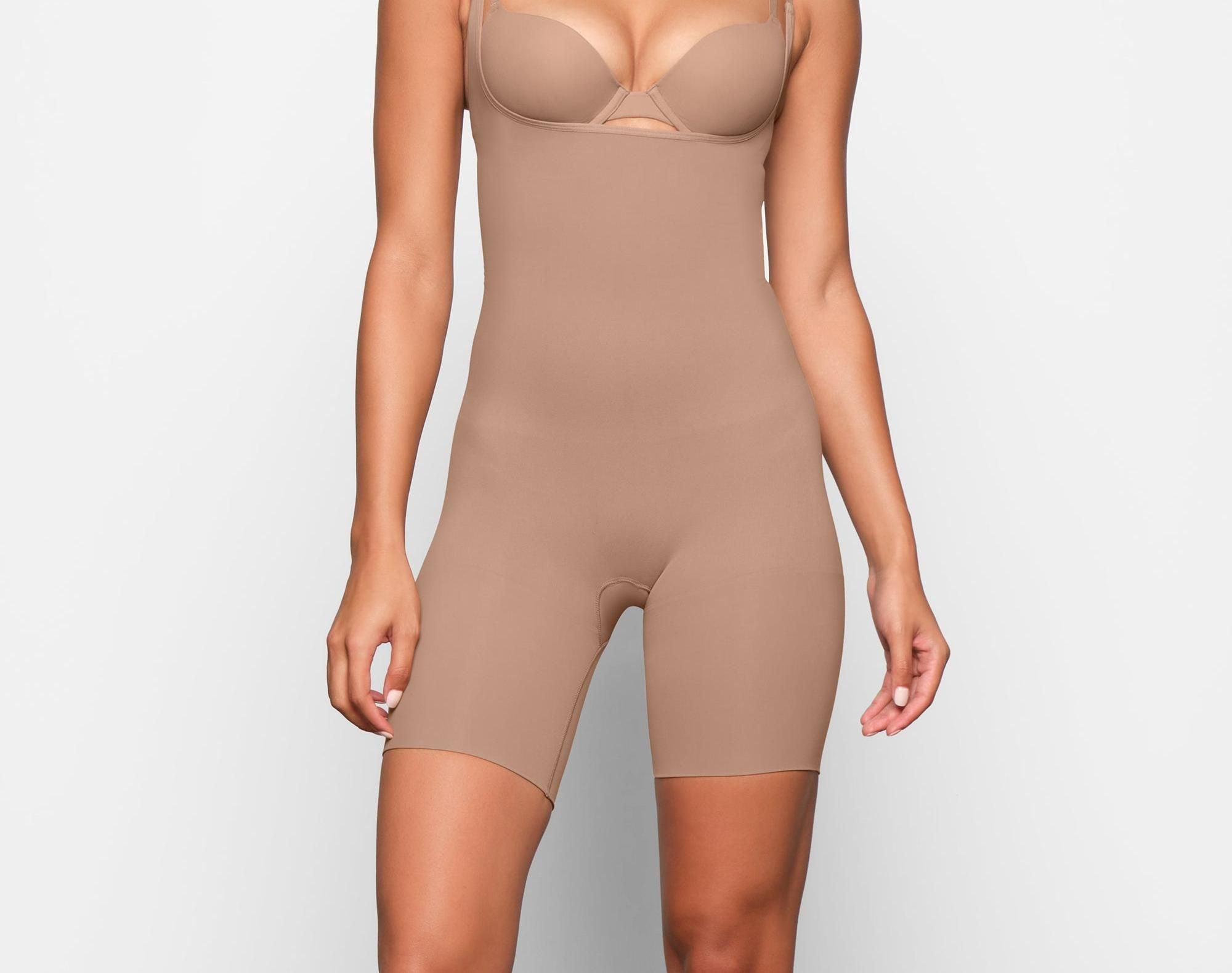 Skims Seamless Sculpt Butt Lifting Open Bust Bodysuit Sienna