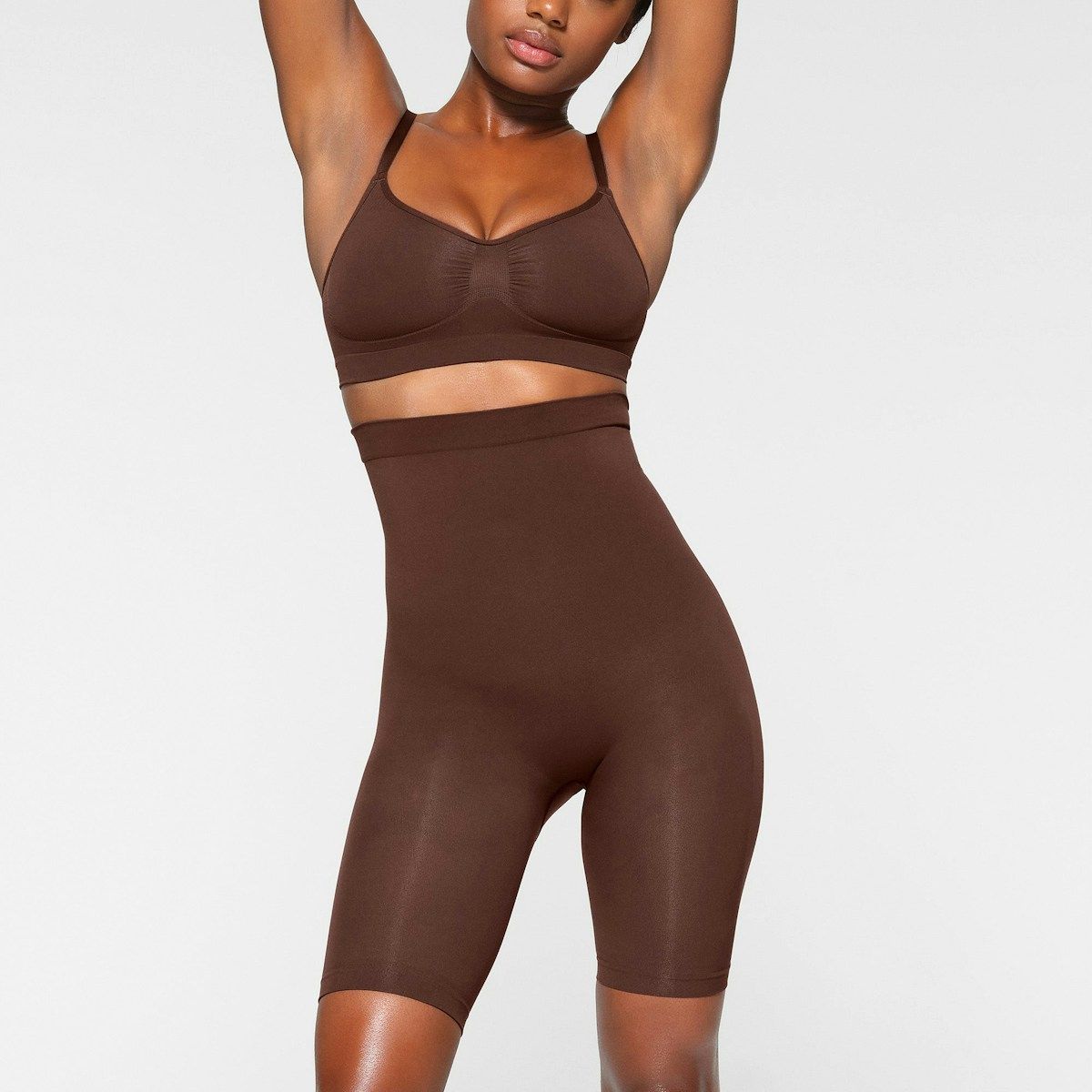 Skims Seamless Sculpt High-Waisted Above The Knee Short