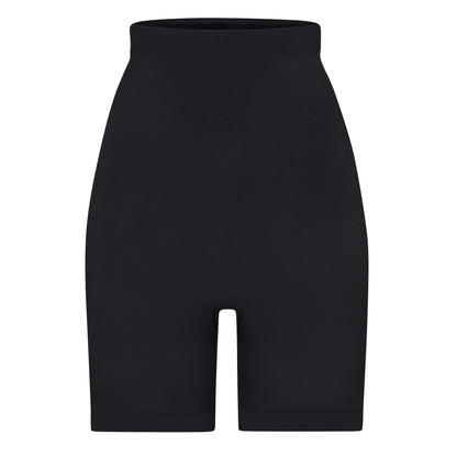 Skims Seamless Sculpt High-Waisted Above The Knee Short Onyx