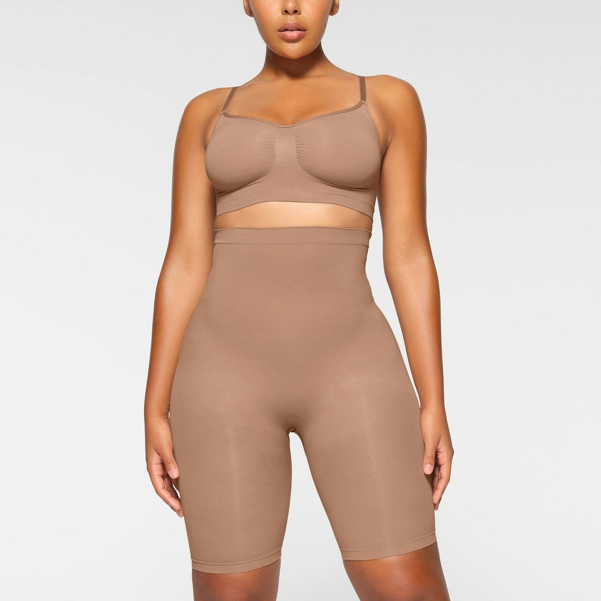 Skims Seamless Sculpt High-Waisted Above The Knee Short