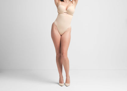 Skims Seamless Sculpt High-Waisted Thong Sand
