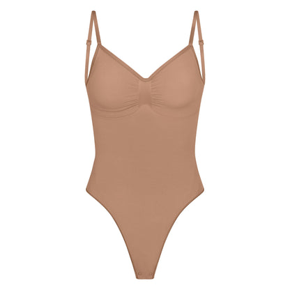 Skims Seamless Sculpt Low Back Thong Bodysuit Sienna