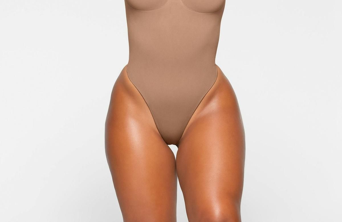 Skims Seamless Sculpt Low Back Thong Bodysuit
