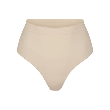 Skims Seamless Sculpt Mid Waist Thong Sand
