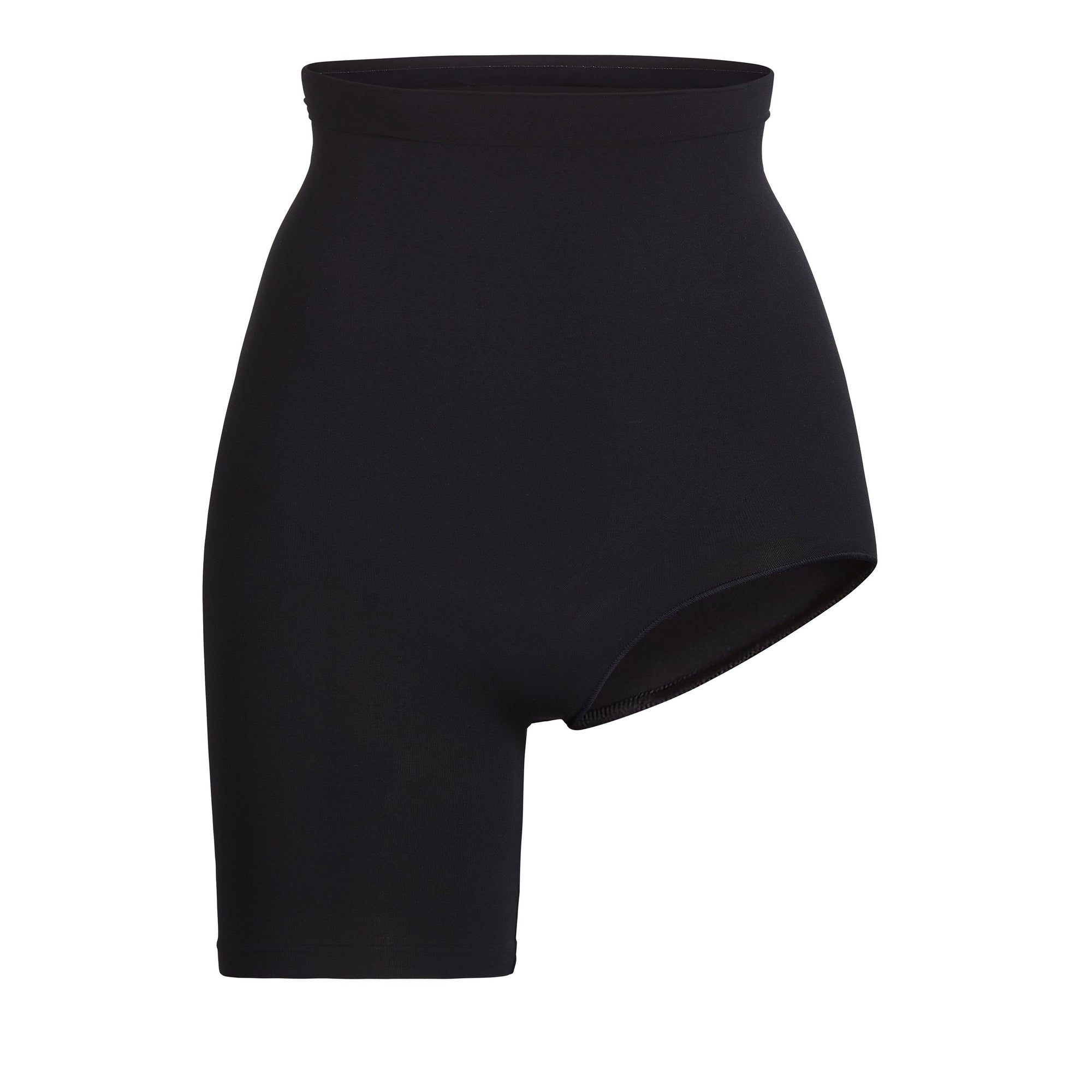 Skims Seamless Sculpt Solution Short Left Leg Exposed Onyx
