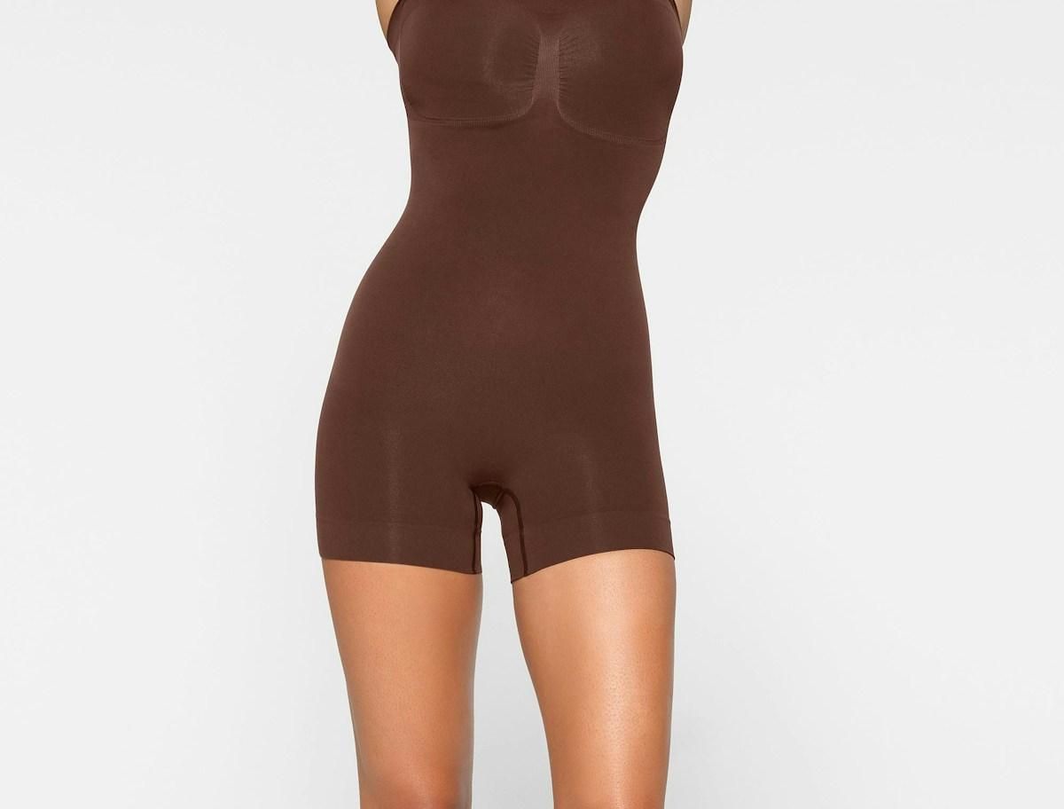 Skims Seamless Sculpt Strapless Shortie Bodysuit