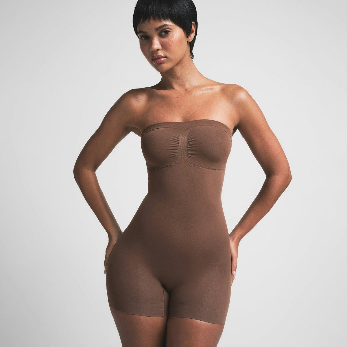 Skims Seamless Sculpt Strapless Shortie Bodysuit