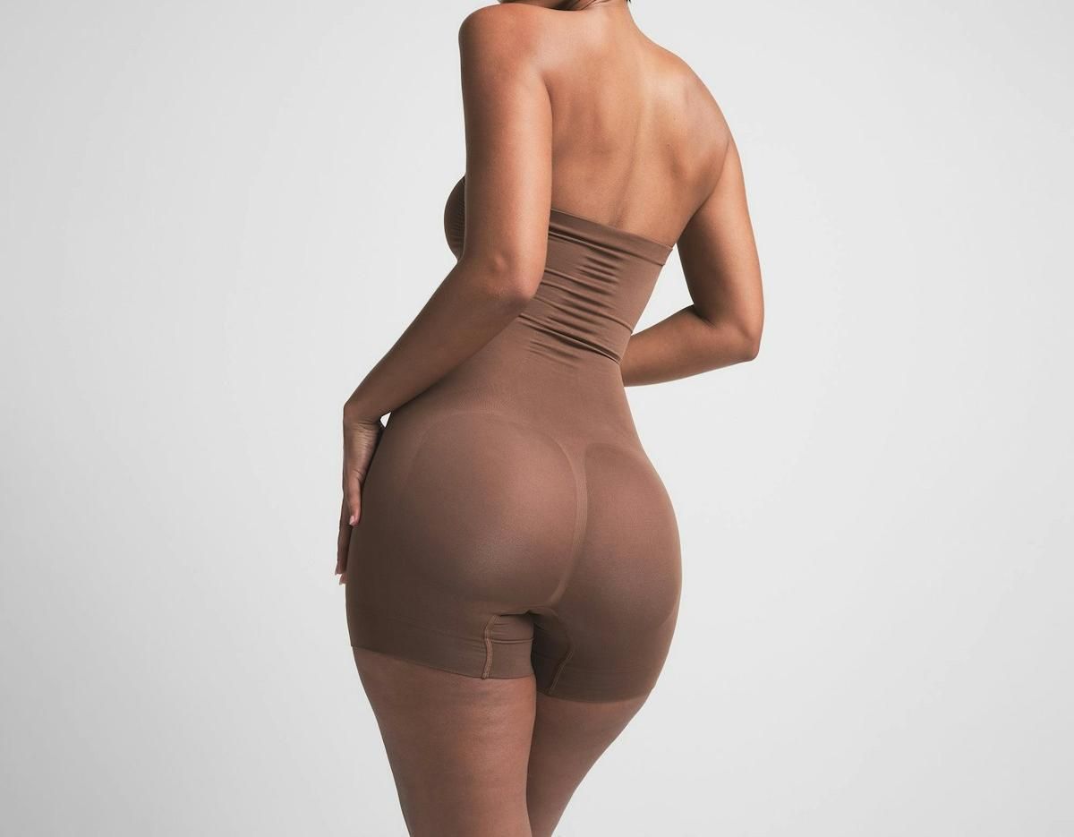 Skims Seamless Sculpt Strapless Shortie Bodysuit