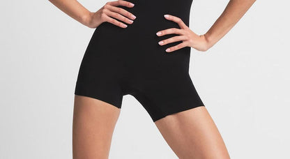 Skims Seamless Sculpt Strapless Shortie Bodysuit Onyx