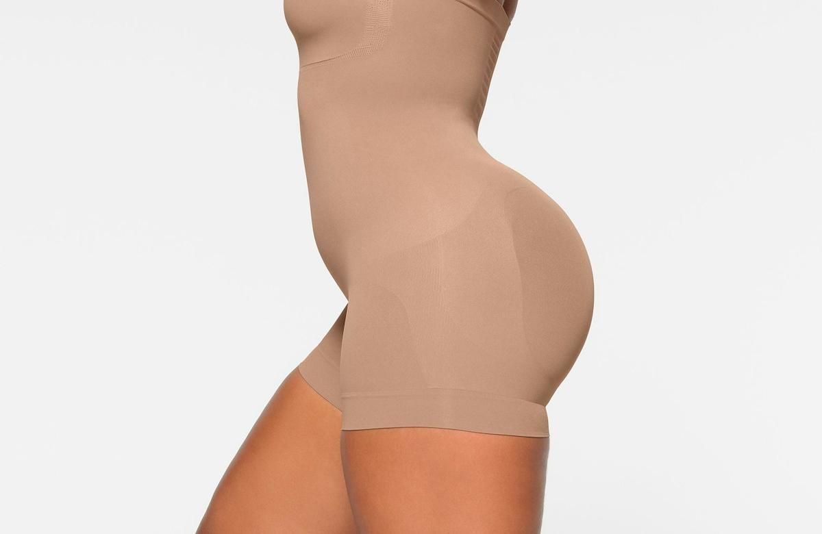 Skims Seamless Sculpt Strapless Shortie Bodysuit