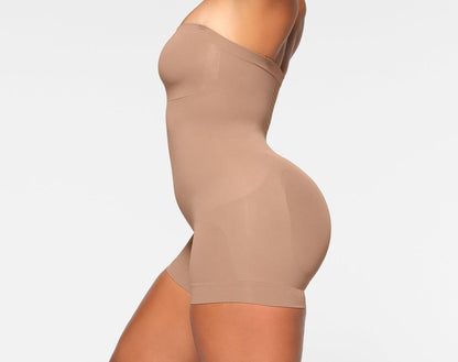 Skims Seamless Sculpt Strapless Shortie Bodysuit Sienna