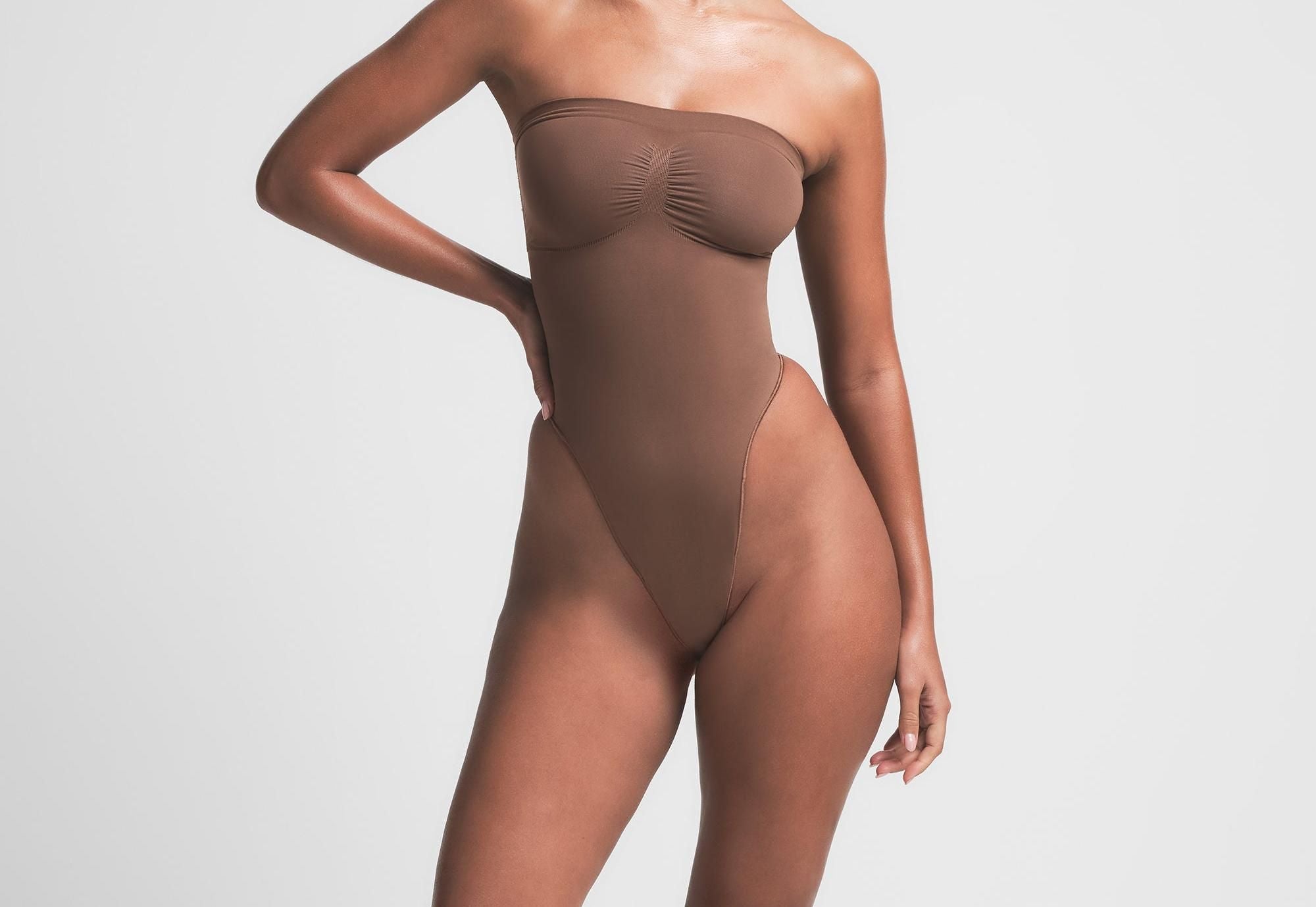 Skims Seamless Sculpt Strapless Thong Bodysuit Jasper