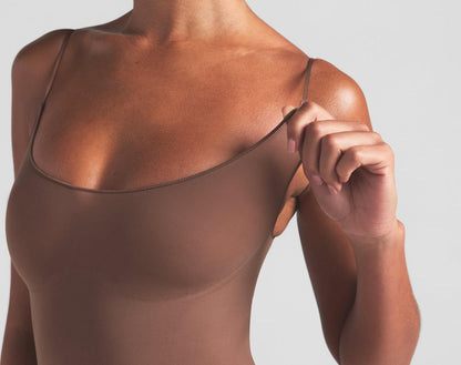 Skims Sheer Seamless Catsuit Jasper