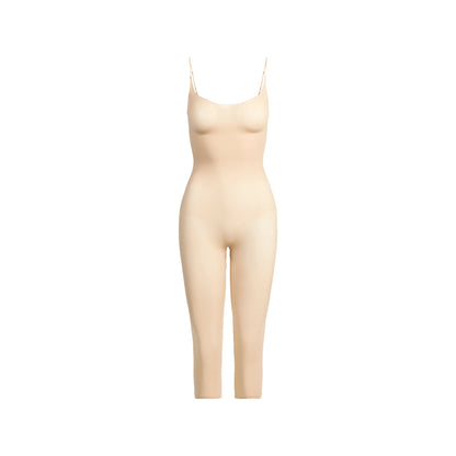 Skims Sheer Seamless Catsuit Sand