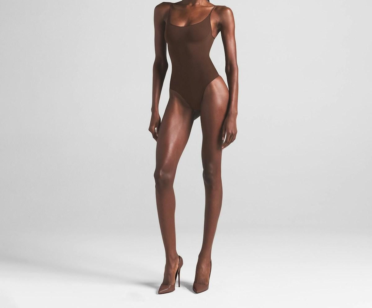 Skims Sheer Seamless Thong Bodysuit