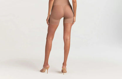 Skims Body Core Sculpt Back Smoothing Open Bust Mid Thigh Bodysuit
