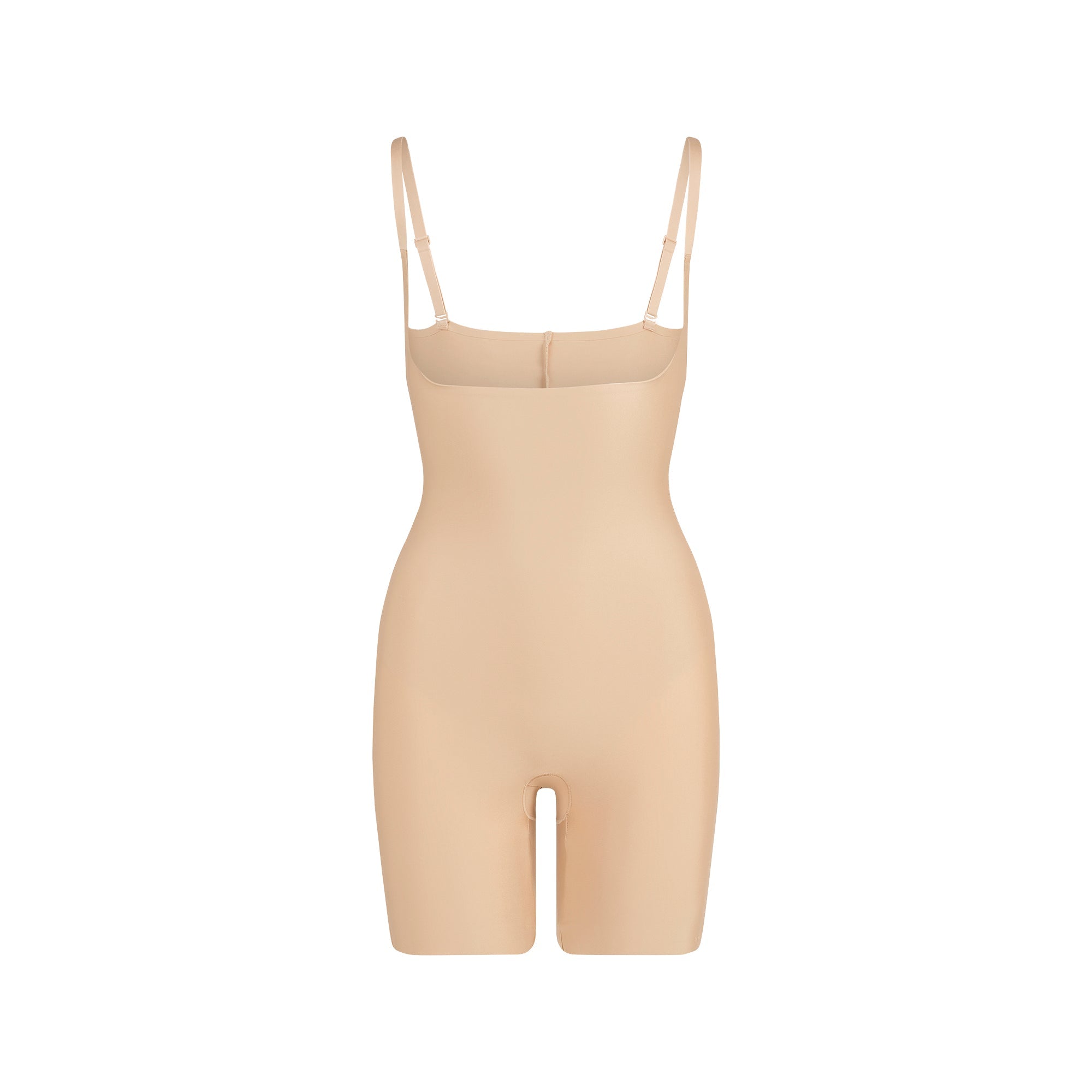 Skims Skims Body Core Sculpt Open Bust Mid Thigh Bodysuit Clay