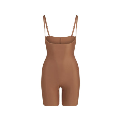 Skims Skims Body Core Sculpt Open Bust Mid Thigh Bodysuit Jasper