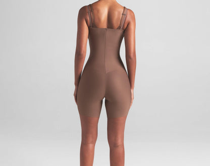 Skims Skims Body Core Sculpt Open Bust Mid Thigh Bodysuit Jasper