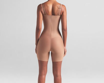 Skims Skims Body Core Sculpt Open Bust Mid Thigh Bodysuit Sienna