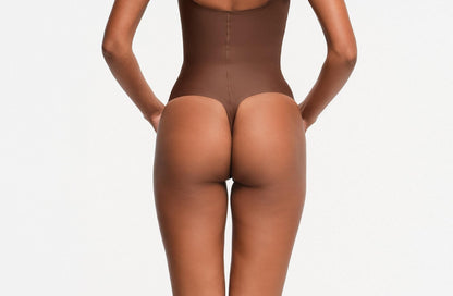Skims Skims Body Core Sculpt Plunge Thong Bodysuit Jasper