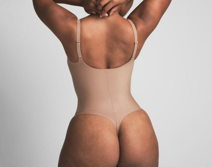 Skims Skims Body Core Sculpt Plunge Thong Bodysuit Sienna
