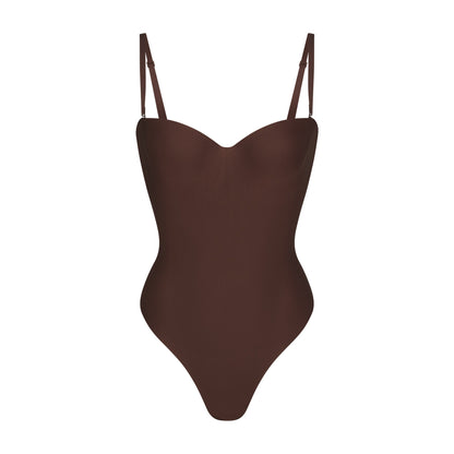 Skims Skims Body Underwire Thong Bodysuit Cocoa