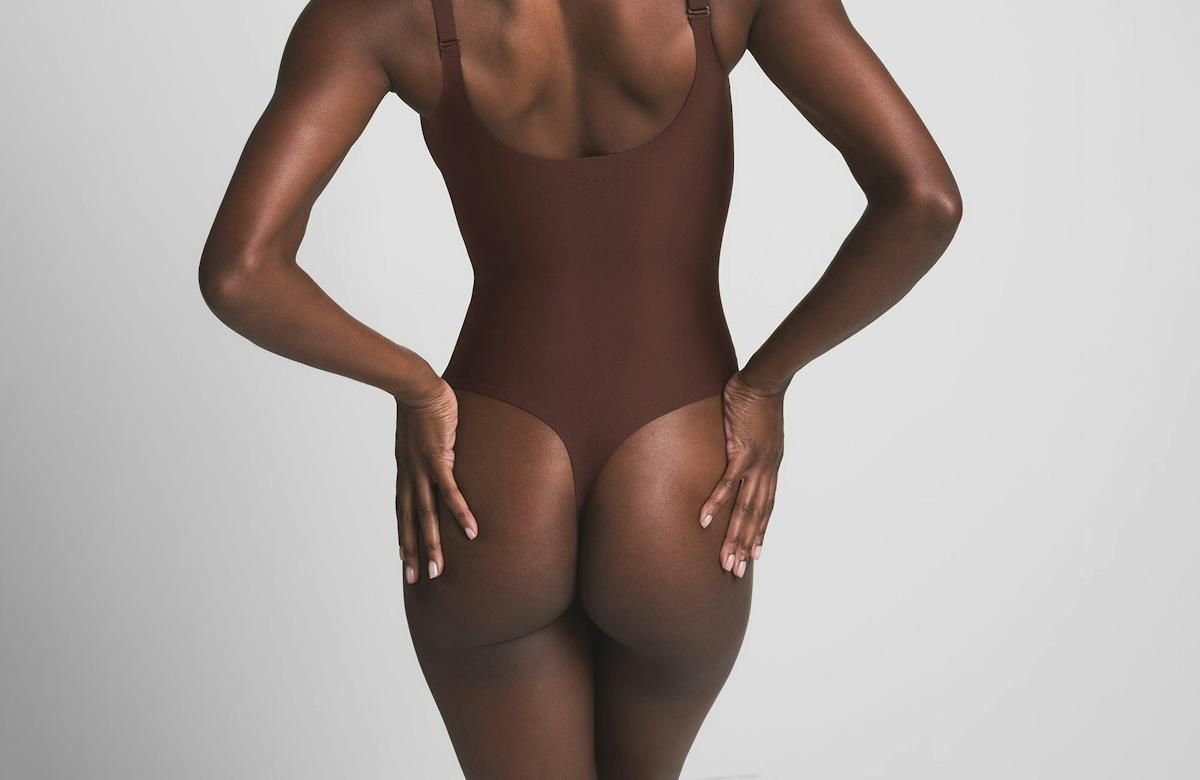 Skims Body Unlined Plunge Thong Bodysuit