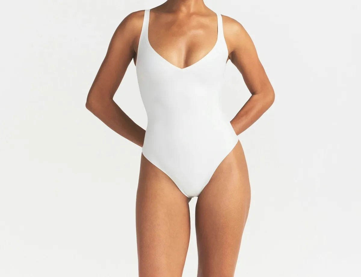Skims Body Unlined Plunge Thong Bodysuit