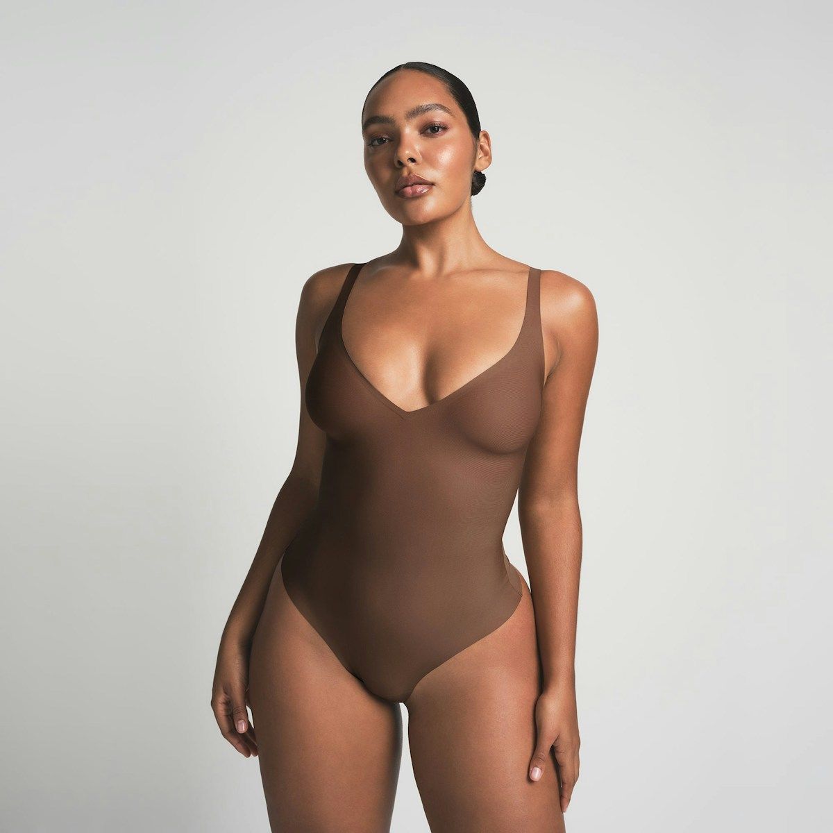 Skims Body Unlined Plunge Thong Bodysuit