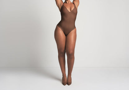 Skims Skims Body Unlined Plunge Thong Bodysuit Jasper
