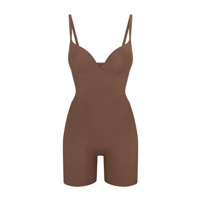 Skims Skims Ultimate Body Push-Up Butt Enhancing Padded Mid Thigh Bodysuit Jasper