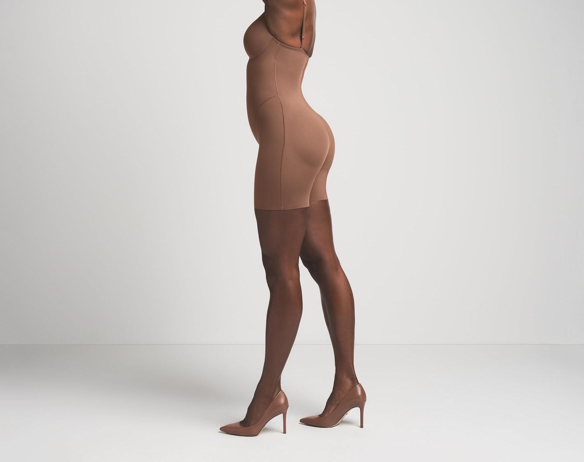 Skims Skims Ultimate Body Push-Up Butt Enhancing Padded Mid Thigh Bodysuit Jasper